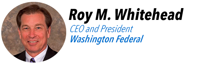 Roy M. Whitehead, CEO and President of Washington Federal.