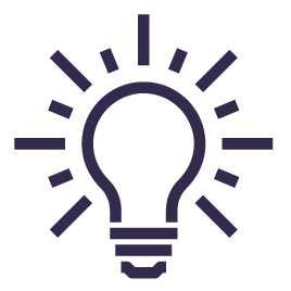 idea – curiosity – learning – innovation Bulb icon